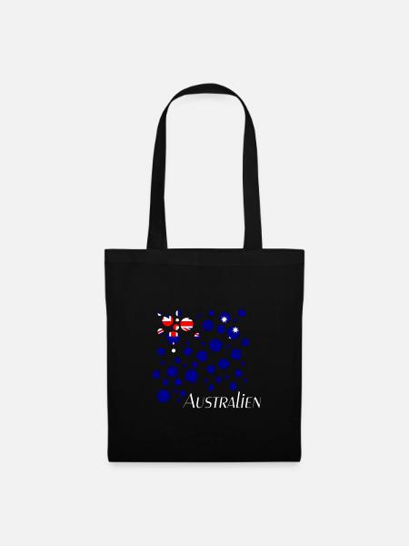 Australien Down Under - Stoffbeutel - Schwarz