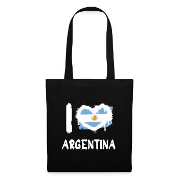 J’aime l’Argentine / J’aime l’Argentine Pays - Sac en tissu - noir - Devant