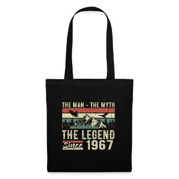 Retro 1967 Vintage - Cadeau D’anniversaire 1967 - Sac en tissu - noir - Devant