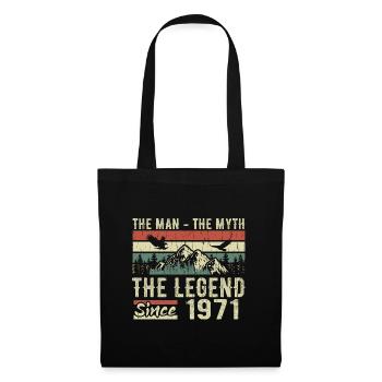 Retro 1971 Vintage - Cadeau D’anniversaire 1971 - Sac en tissu - noir - Devant