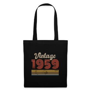 Anniversaire Vintage 1959 Édition Limitée - 1959 - Sac en tissu - noir - Devant