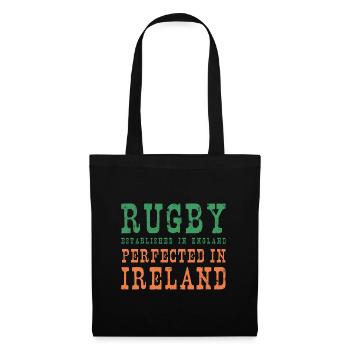 Rugby Perfected In Ireland Rugby - Stoffbeutel - Schwarz - Vorne