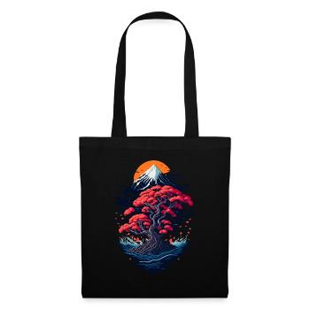 Beautiful bonsai tree scenery - Tote Bag - black - Front