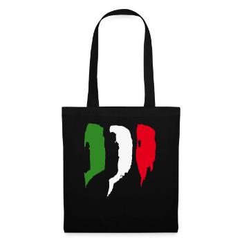 Italy Flag - Brush Strokes - Tote Bag - black - Front