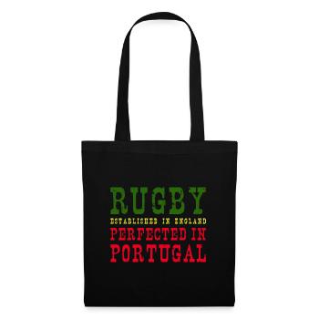 Rugby Perfected In Portugal Rugby - Stoffbeutel - Schwarz - Vorne