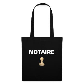 notary - humor - stamp - Tote Bag - black - Front