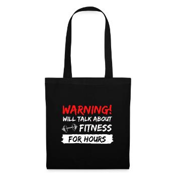 about fitness gym talk gift idea saying - Tote Bag - black - Front