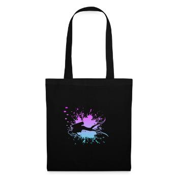 Dive - Tauchen Taucher Geschenk - Stoffbeutel - Schwarz - Vorne