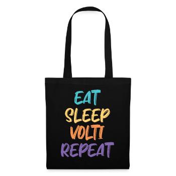 Manger Le Sommeil Volti Répéter / Dressage Équitation, Cheval - Sac en tissu - noir - Devant