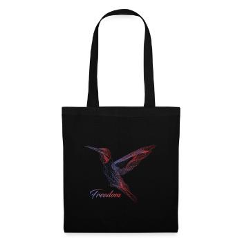 Freedom Peace Bird Peace Freedom - Tote Bag - black - Front