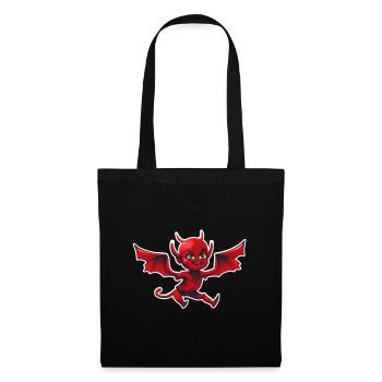 Bébé Diable Rouge - Sac en tissu - noir - Devant