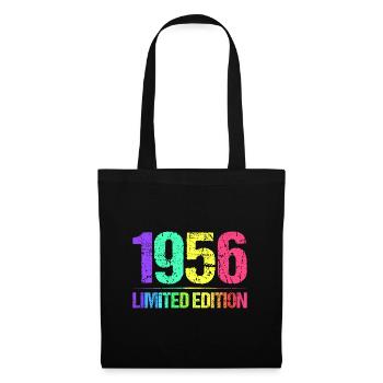 1956 Limited Edition Jahrgang 56er Retro Jahrgang - Stoffbeutel - Schwarz - Vorne
