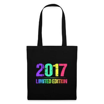 2017 Limited Edition Jahrgang 17er Retro Jahrgang - Stoffbeutel - Schwarz - Vorne