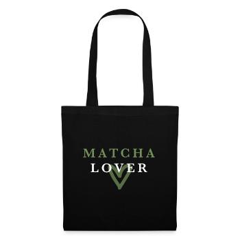 Matcha Lover Green Heart - Tote Bag - black - Front