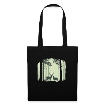 Deer Forest 1 - Tote Bag - black - Front