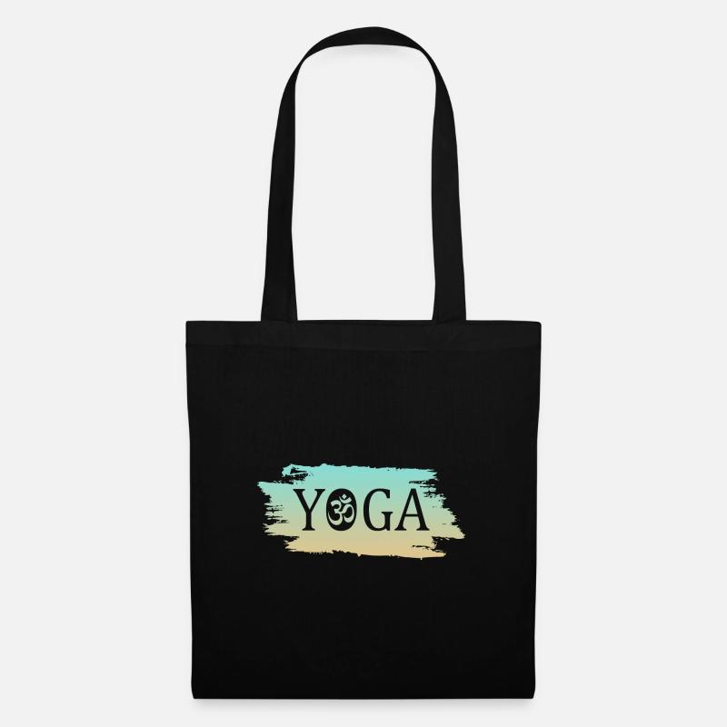 Yoga Om - Stoffbeutel - Schwarz