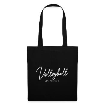 Elegant volleyball lettering - Tote Bag - black - Front