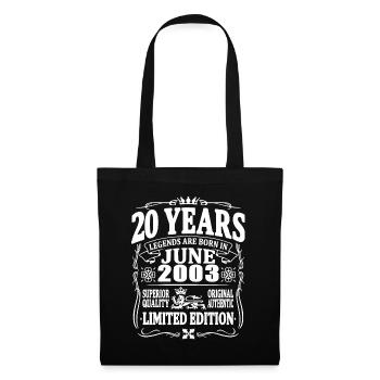 Legends are born in june 2003 - 20 years old - Tote Bag - black - Front