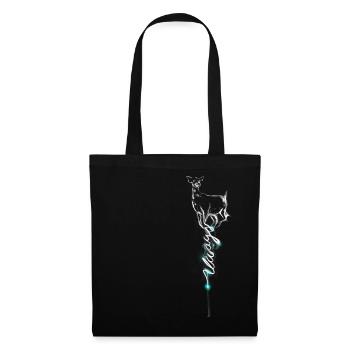 Harry Potter Hirschkuh Patronus - Stoffbeutel - Schwarz - Vorne