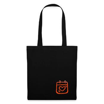 VALENTINES DAY HEART LOVE LOVE ROSE E - Tote Bag - black - Front