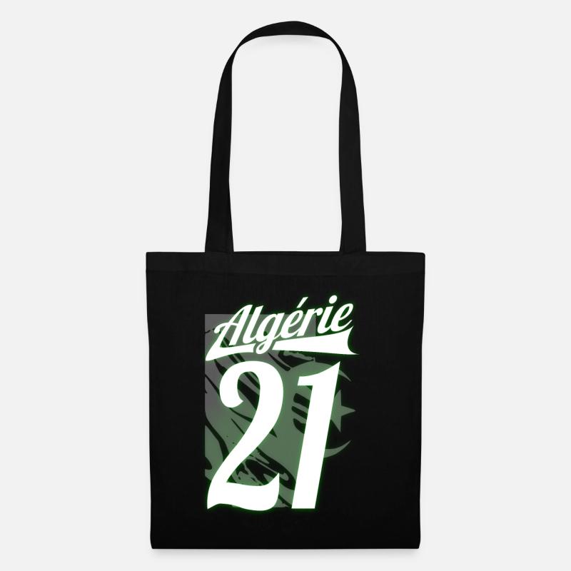 algérie Drapeau - Sac en tissu - noir
