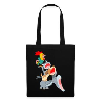 Bremen Town Musicians by Cheerful Madness!! - Tote Bag - black - Front