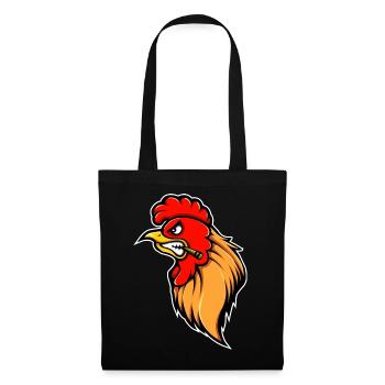 Rooster Gockel Chicken Feathered Cattle Fighting Gift - Tote Bag - black - Front
