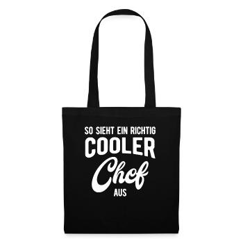 cooler patron cadeau pour chef - Sac en tissu - noir - Devant