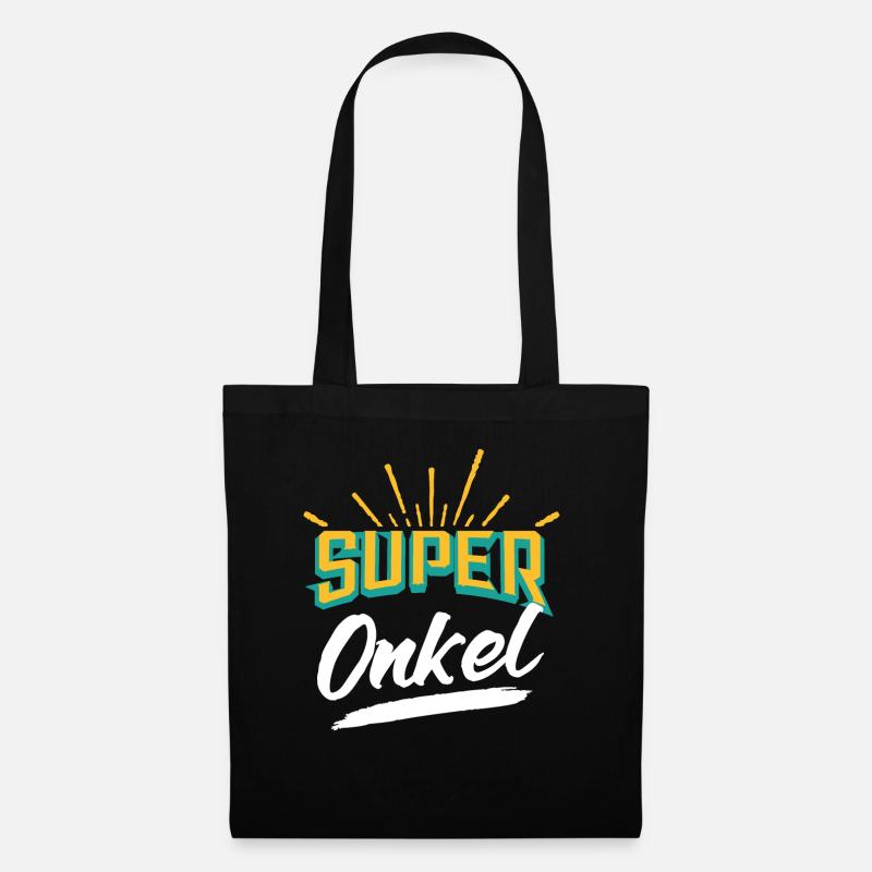 Onkel Super Onkel - Stoffbeutel - Schwarz