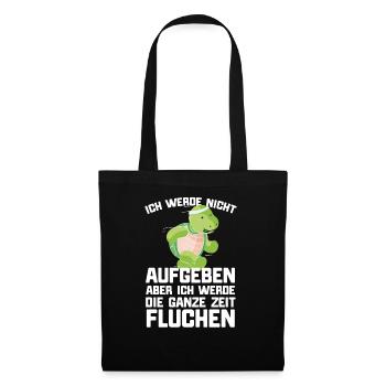 Jogging Jogging Marathon Funny saying Elephant - Tote Bag - black - Front
