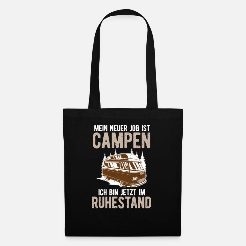 Rente Camping Renter & Camper - Stoffbeutel - Schwarz