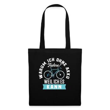 Cycling - Tote Bag - black - Front