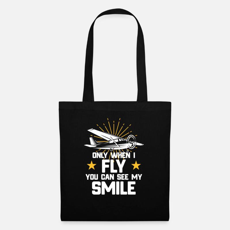 Flying - Only when I fly saying - Tote Bag - black