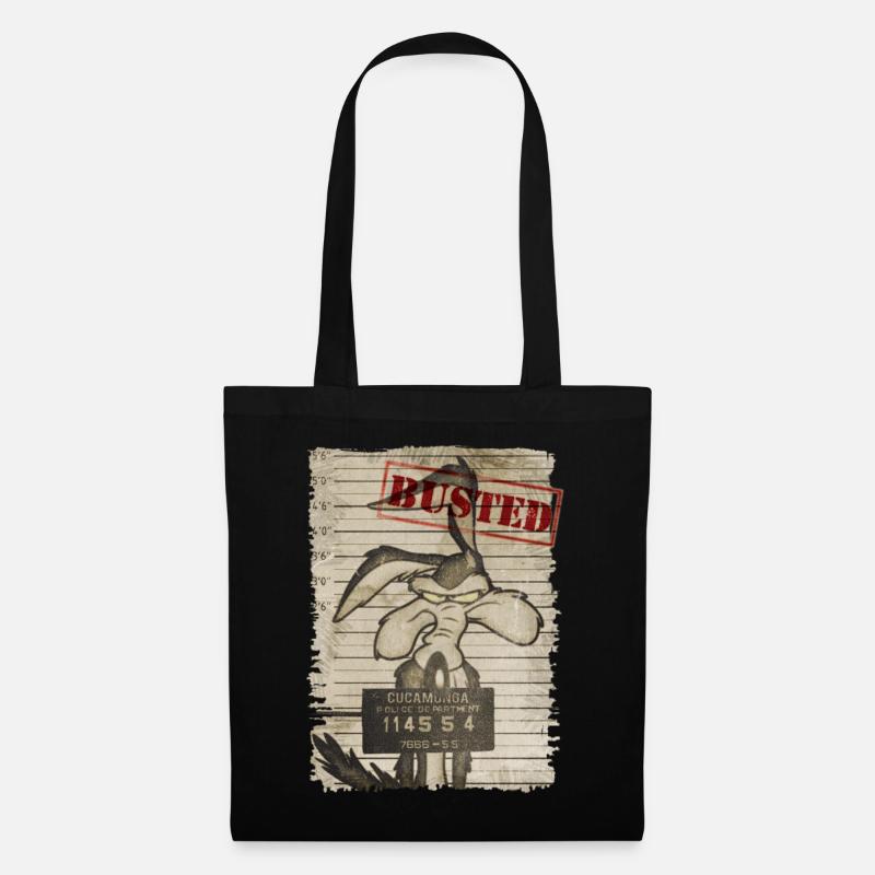 Looney Tunes Wile E. Coyote Busted - Stoffbeutel - Schwarz