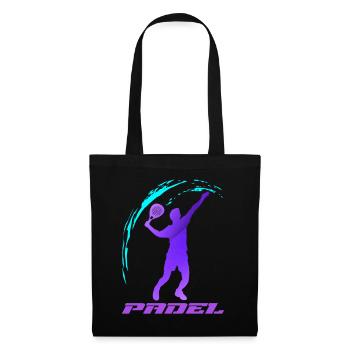 Padel | - Stoffbeutel - Schwarz - Vorne