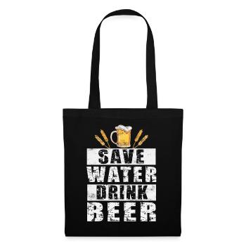 Bière - Sac en tissu - noir - Devant