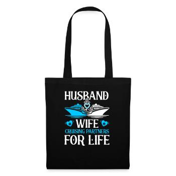 Croisière Croisière Vacances Cruiser Couple - Sac en tissu - noir - Devant