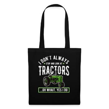 Agriculteur de tracteurs - Sac en tissu - noir - Devant