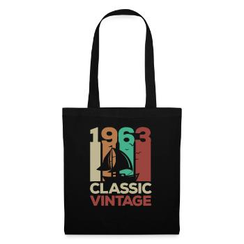 1963 Classic vintage sailing 60th birthday - Tote Bag - black - Front