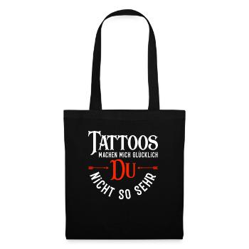 Tattoo Man Woman Tattooed - Tote Bag - black - Front