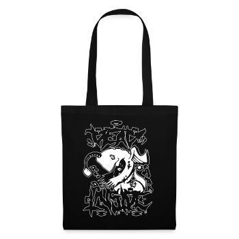 Rebel Animal Graffiti Design - Tote Bag - black - Front