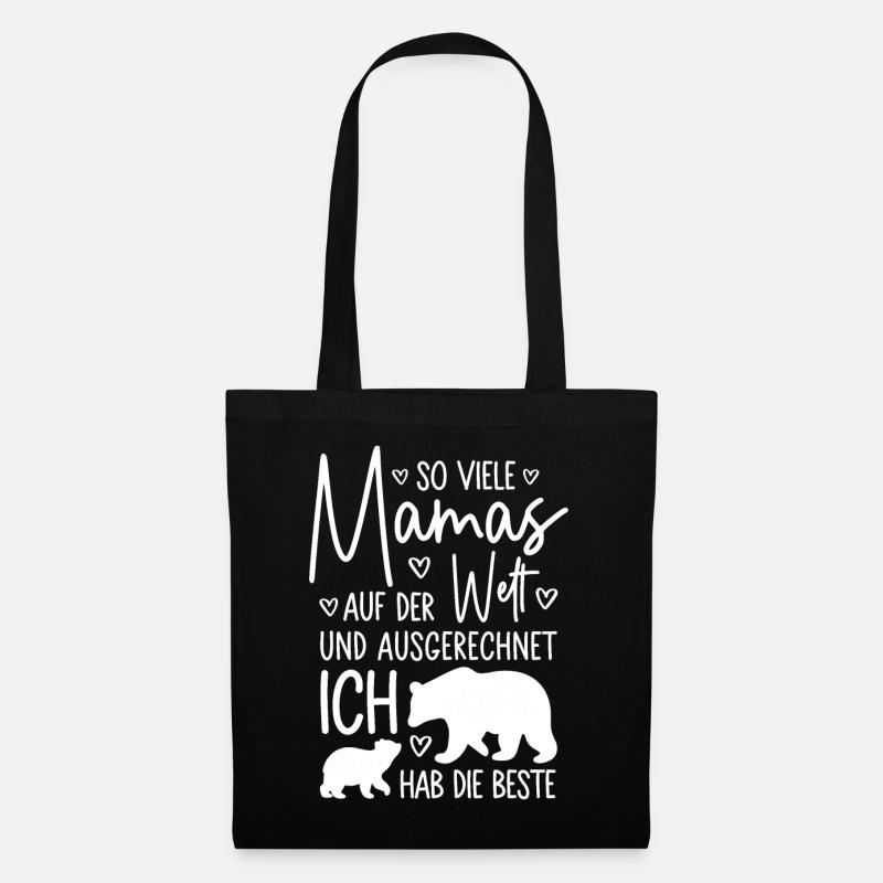 So viele Mamas Beste Mama Baby Muttertag Geschenk - Stoffbeutel - Schwarz