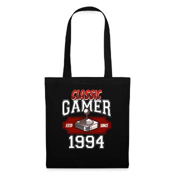 Video Gaming 30 Geburtstag 1994 Classic Gamer - Stoffbeutel - Schwarz - Vorne