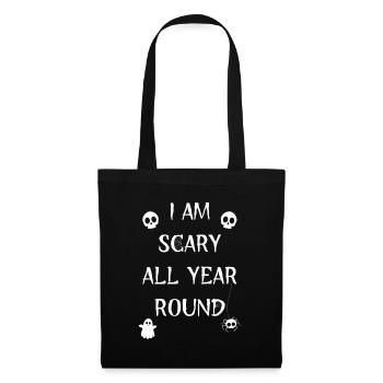 I AM SCARY ALL YEAR ROUND - Tote Bag - black - Front
