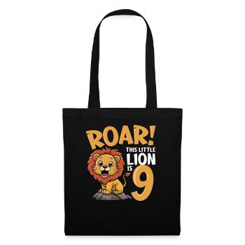 9 Birthday Boy Lion - Tote Bag - black - Front