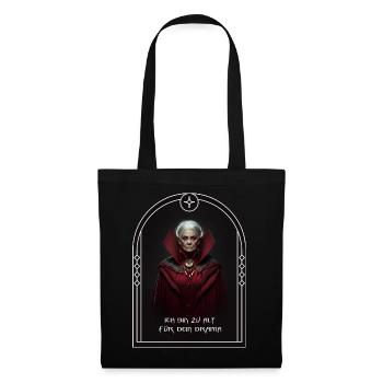 Femme sage Anglais - Sac en tissu - noir - Devant