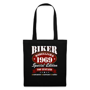 56e anniversaire 1969 Motard - Sac en tissu - noir - Devant