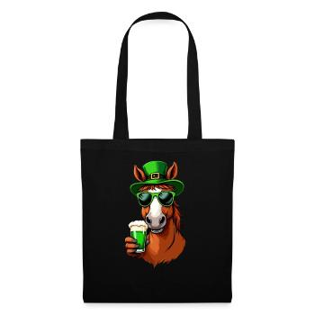 Horse St. Patrick's Day Beer Outfit Horses - Tote Bag - black - Front