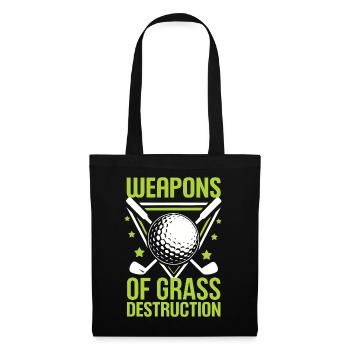 Golf - Armes de destruction de l’herbe - Sac en tissu - noir - Devant
