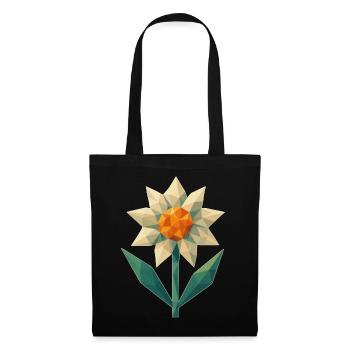 Geometric Flower - Edelweiss - Tote Bag - black - Front